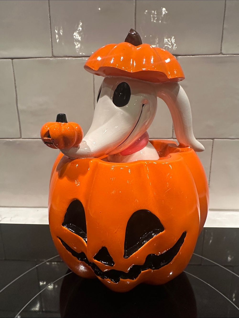 NWT Disney Zero Nightmare Before Christmas in Pumpkin Jack O' Lantern Statue